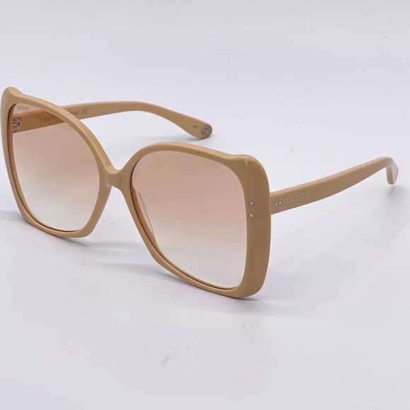Sale! New Gucci Women\'s 62mm Beige Sunglasses!